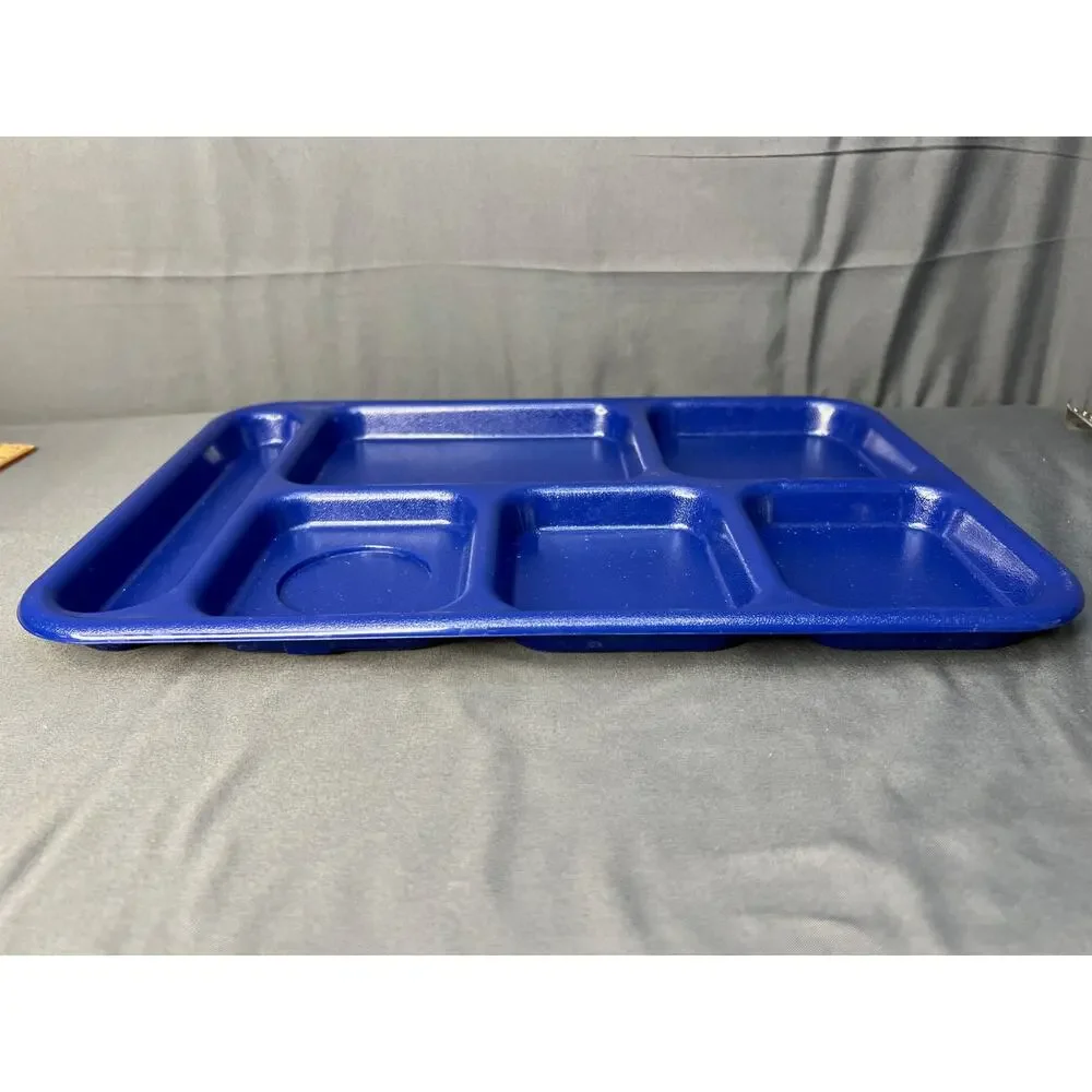 Set of 2 Cambro Blue Cafeteria Trays